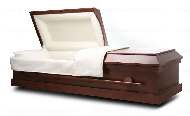 Image of CARINA - Wood Veneer Cremation or Burial Casket Casket