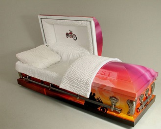 Photo of MOTORCYCLE - EASY RIDE -Art Casket Casket