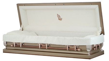 Image of Praying Hands Full Couch Casket Casket