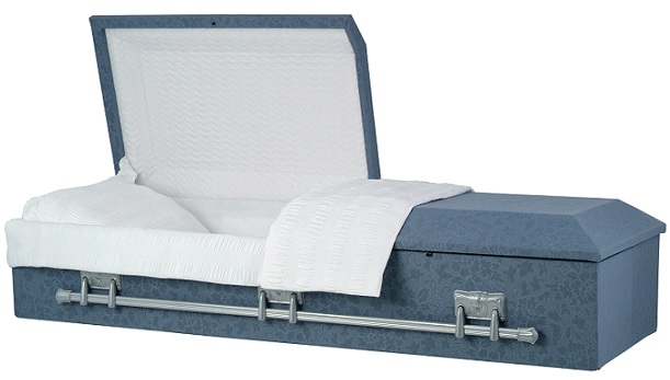 Photo of CREMATION CLOTH COVERED FLAT TOP CASKET Casket