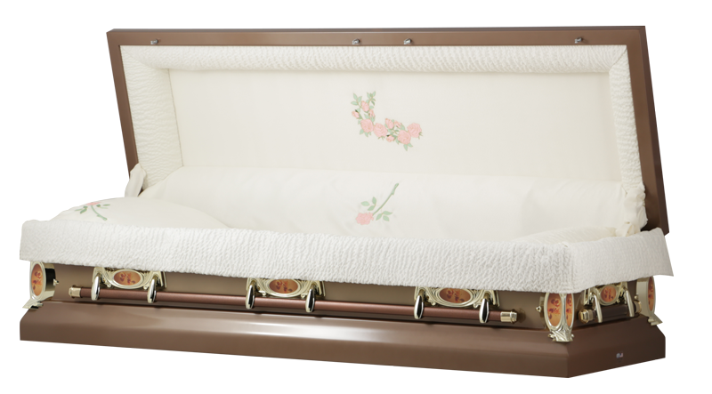 Photo of COPPER ROSE Full Couch Casket Casket