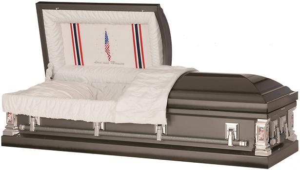 Image of LOVE and HONOR Military Casket Casket