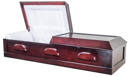 Image of Cremation Poplar Veneer Wood Casket - KIT or ASSEMBLED Casket