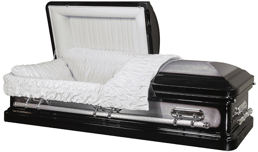 Image of HERITAGE BLACK metal casket Casket