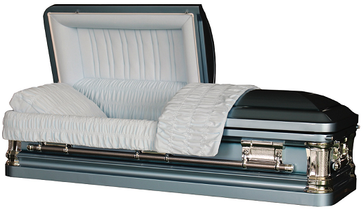 Image of NOBLE SKYBLUE metal casket Casket